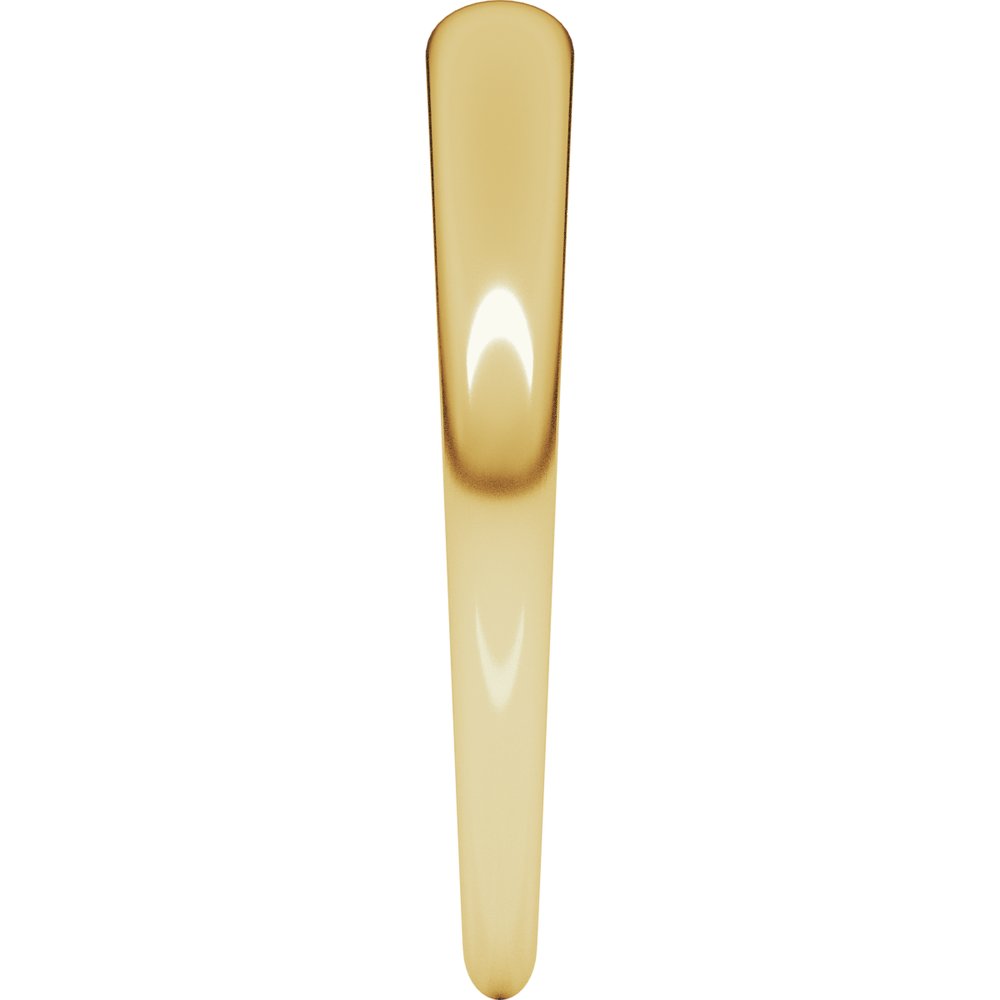 10K Yellow Gold 3 mm Tapered Half Round Band Size 6