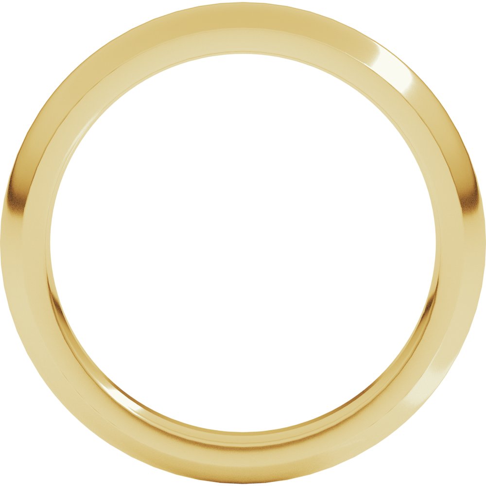 10K Yellow Gold 3 mm Comfort-Fit Half Round Band Size 4