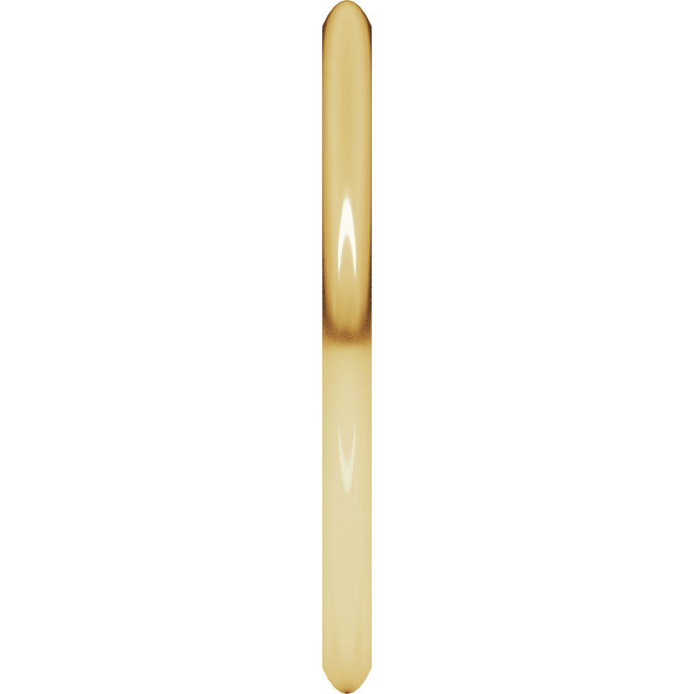 18K Yellow Gold 1.5 mm Comfort-Fit Half Round Band Size 4