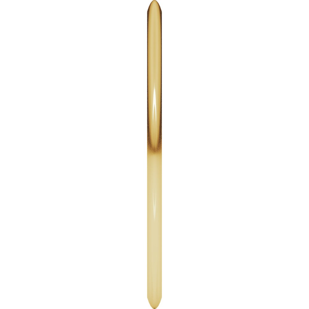 14K Yellow Gold 1 mm Comfort-Fit Half Round Band Size 4.5