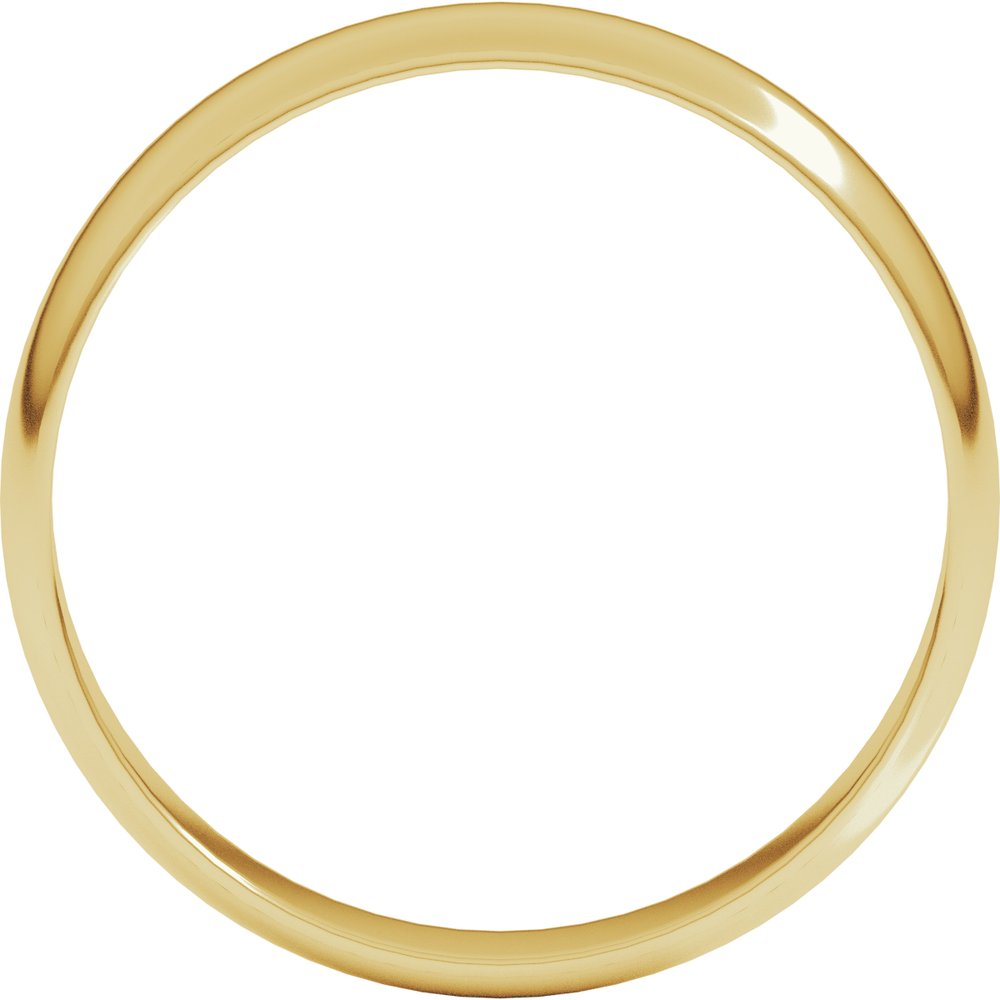 10K Yellow Gold 4 mm Ultra-Lightweight Half Round Band