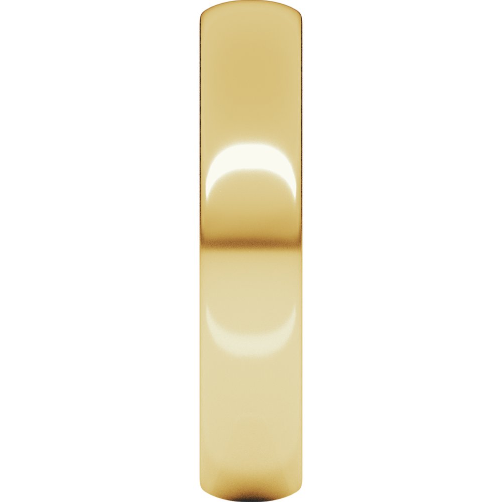 10K Yellow 4 mm Half Round Light Band