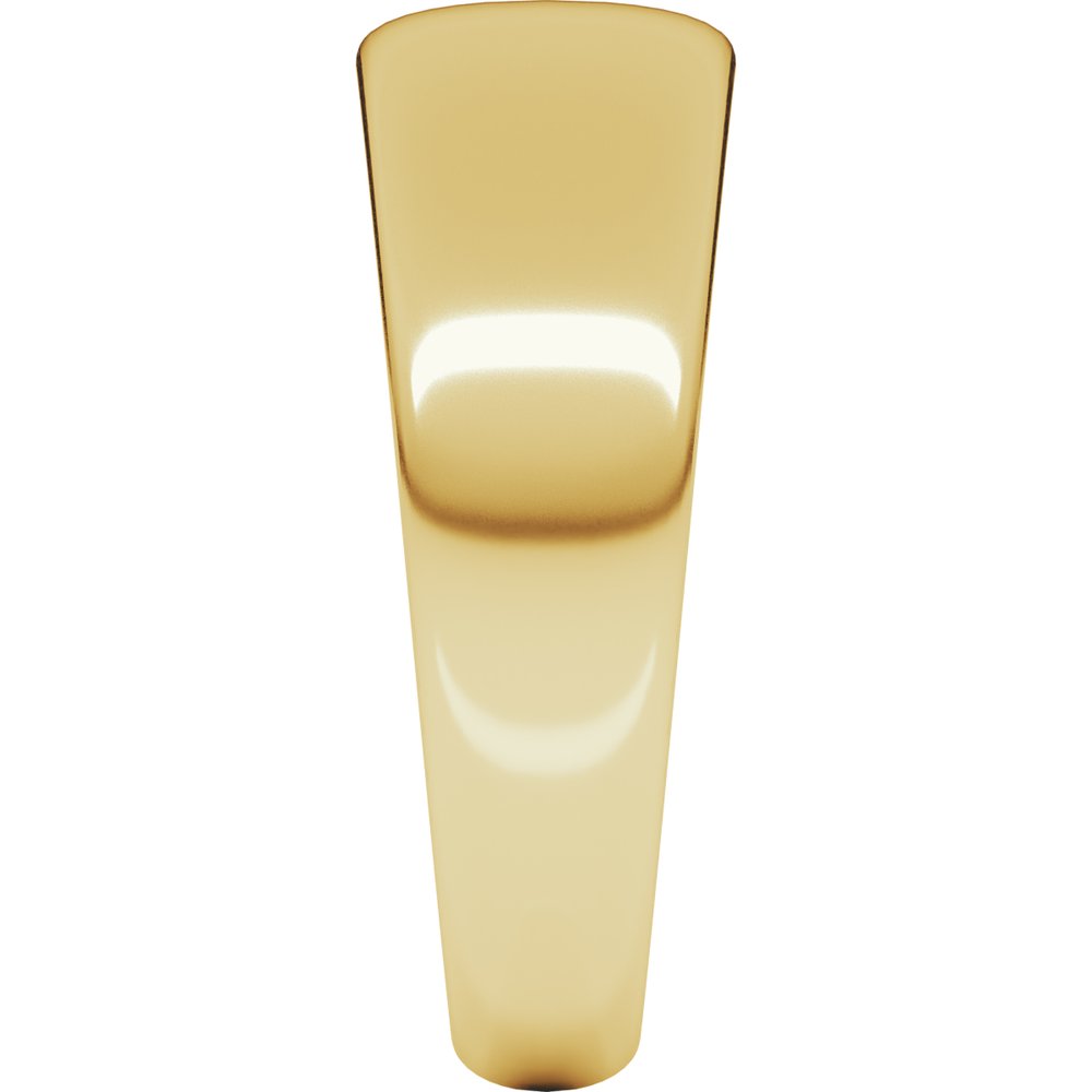 14K Yellow 7 mm Tapered Half Round Band