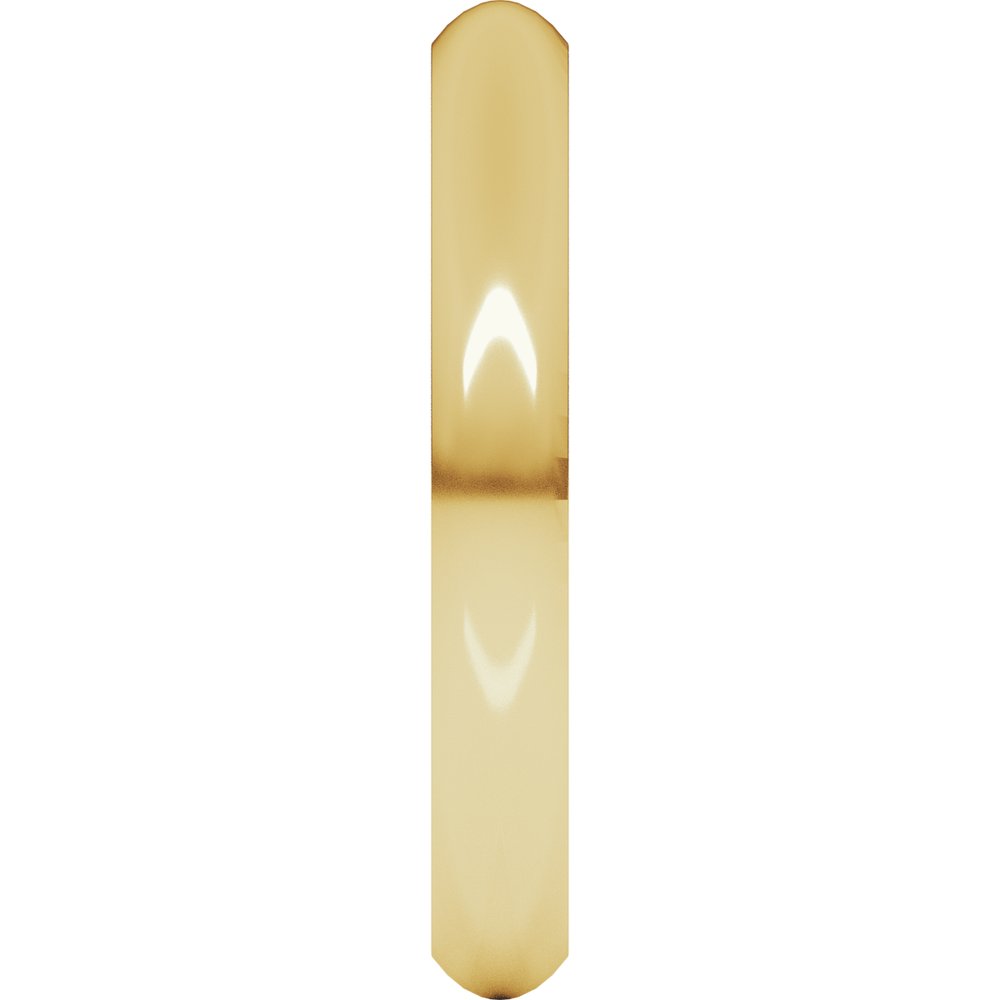 10K Yellow Gold 3 mm Comfort-Fit Half Round Band Size 5.5