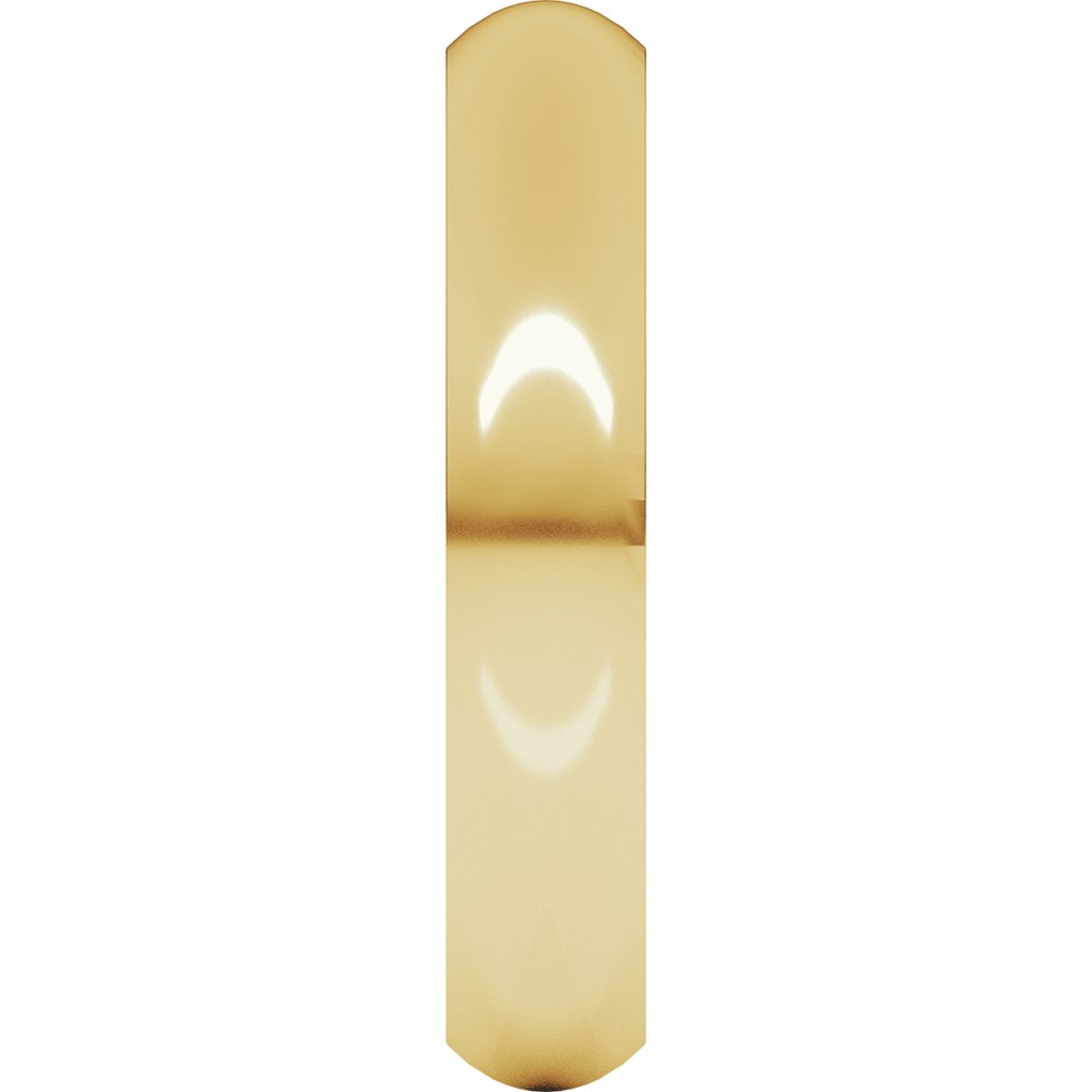 14K Yellow Gold 4 mm Comfort-Fit Half Round Band Size 4