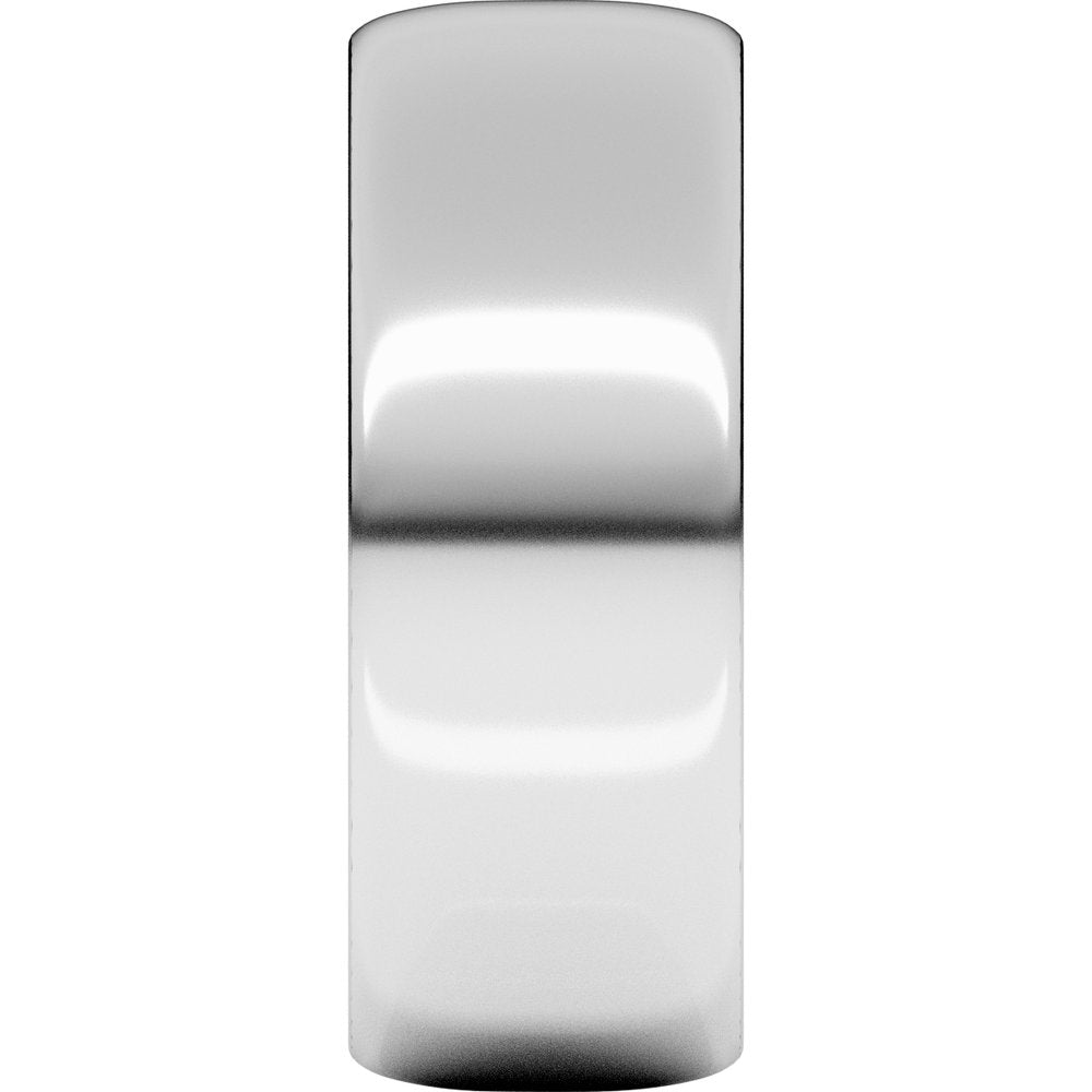 14K White 7 mm Half Round Ultra-Light Band