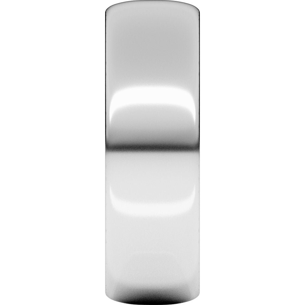 Platinum 6 mm Ultra-Lightweight Half Round Band Size 10