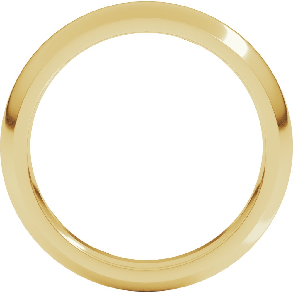 10K Yellow Gold 4 mm Comfort-Fit Half Round Band Size 4