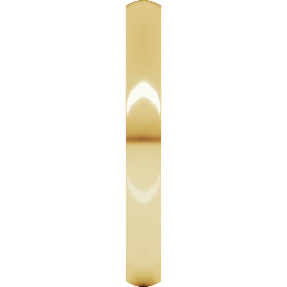 18K Yellow Gold 2.5 mm Lightweight Comfort-Fit Half Round Band Size 4
