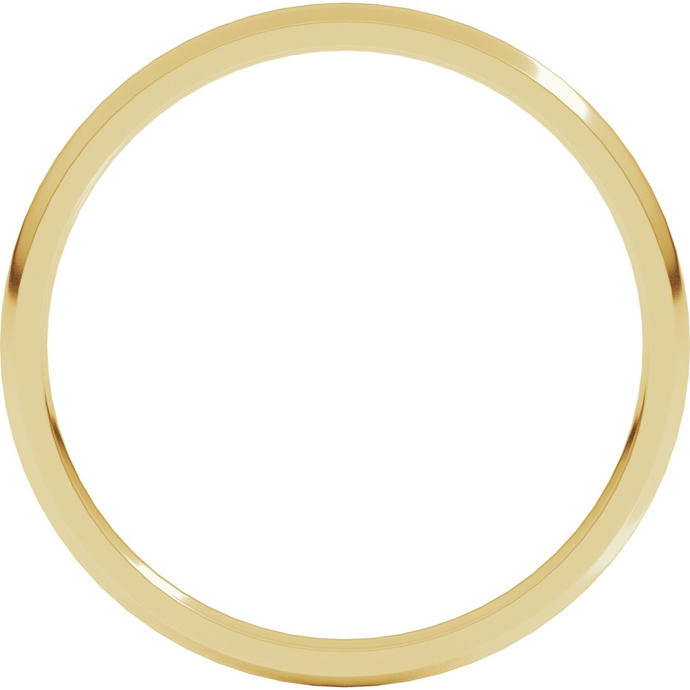 14K Yellow 1.5 mm Lightweight Comfort-Fit Half Round Band Size 10