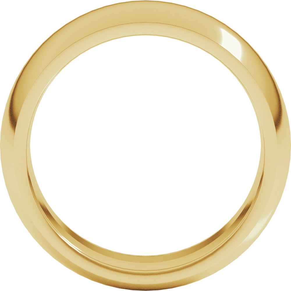 22K Yellow Gold 8 mm Comfort-Fit Half Round Band Size 10