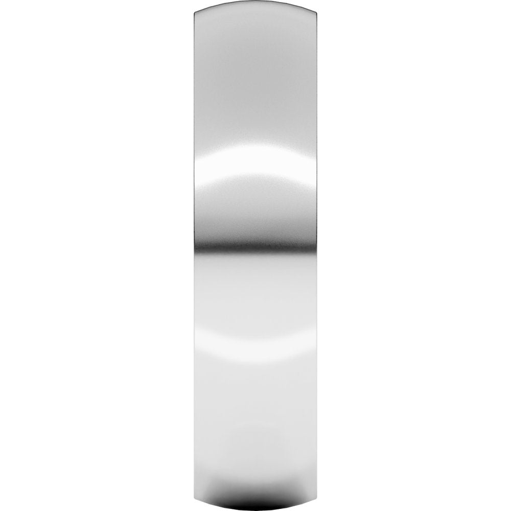 Sterling Silver 5 mm Half Round Comfort Fit Light Band