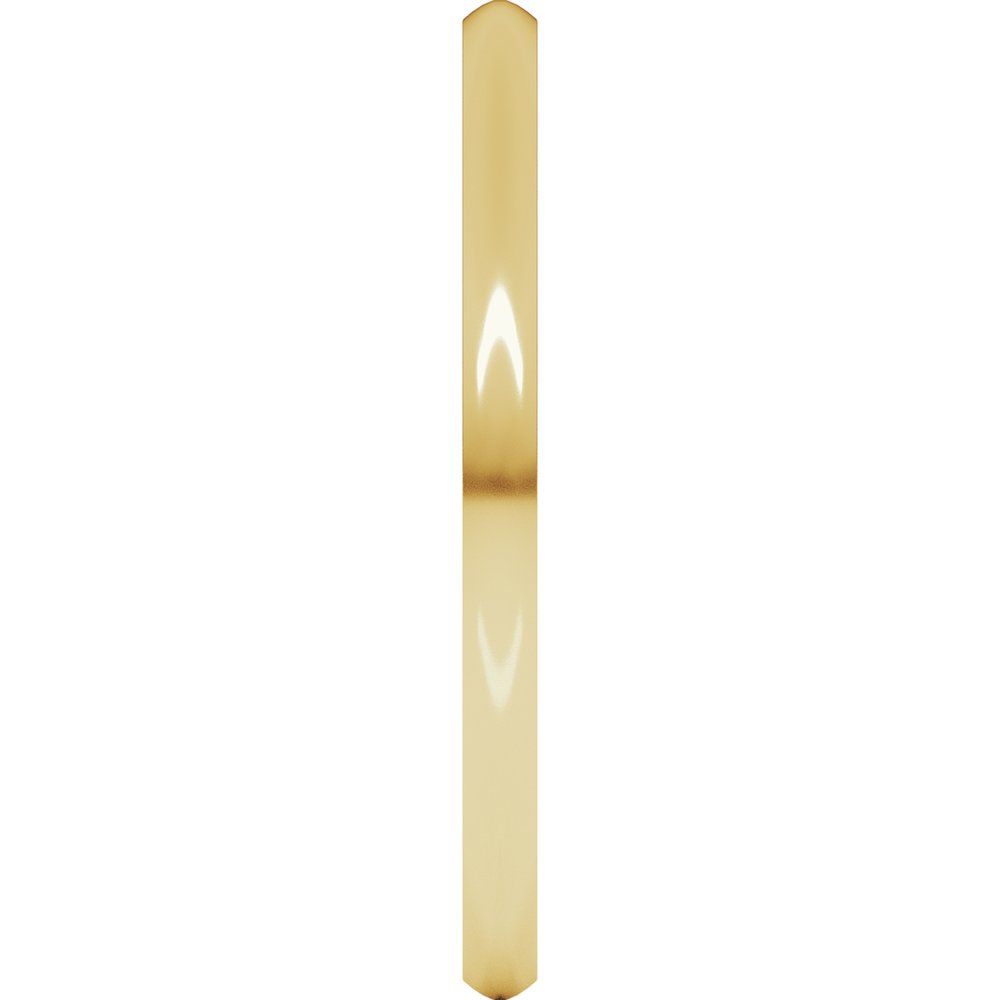 14K Yellow Gold 1.5 mm Lightweight Comfort-Fit Half Round Band Size 4