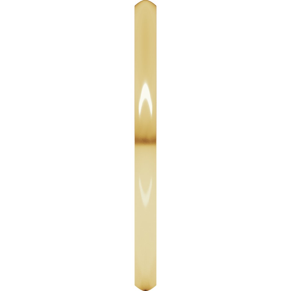 14K Yellow 1.5 mm Lightweight Comfort-Fit Half Round Band Size 10