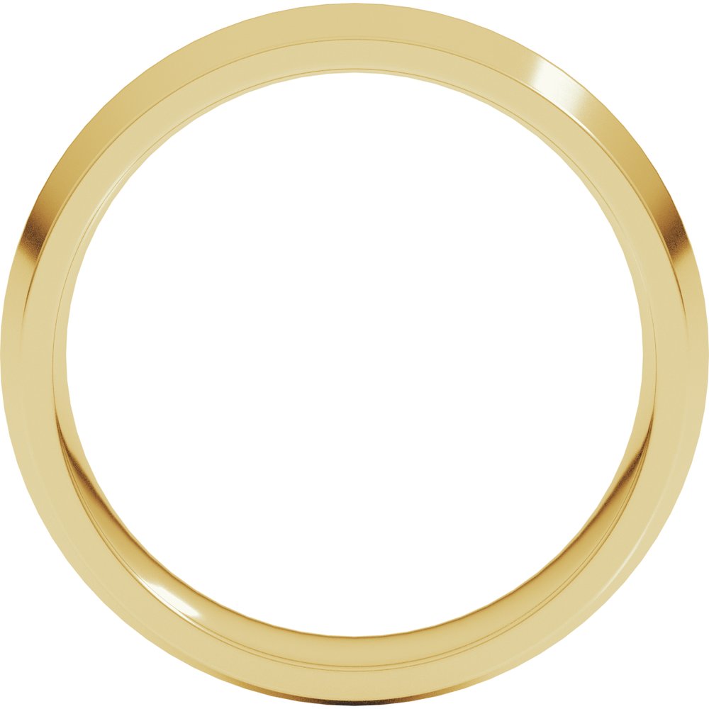 14K Yellow Gold 6 mm Comfort-Fit Knife Band Size 7.5