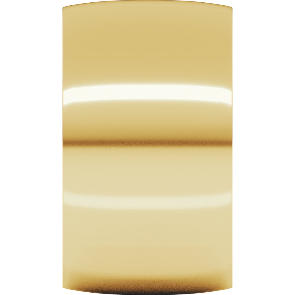 14K Yellow Gold 12 mm Lightweight Comfort-Fit Half Round Band Size 5