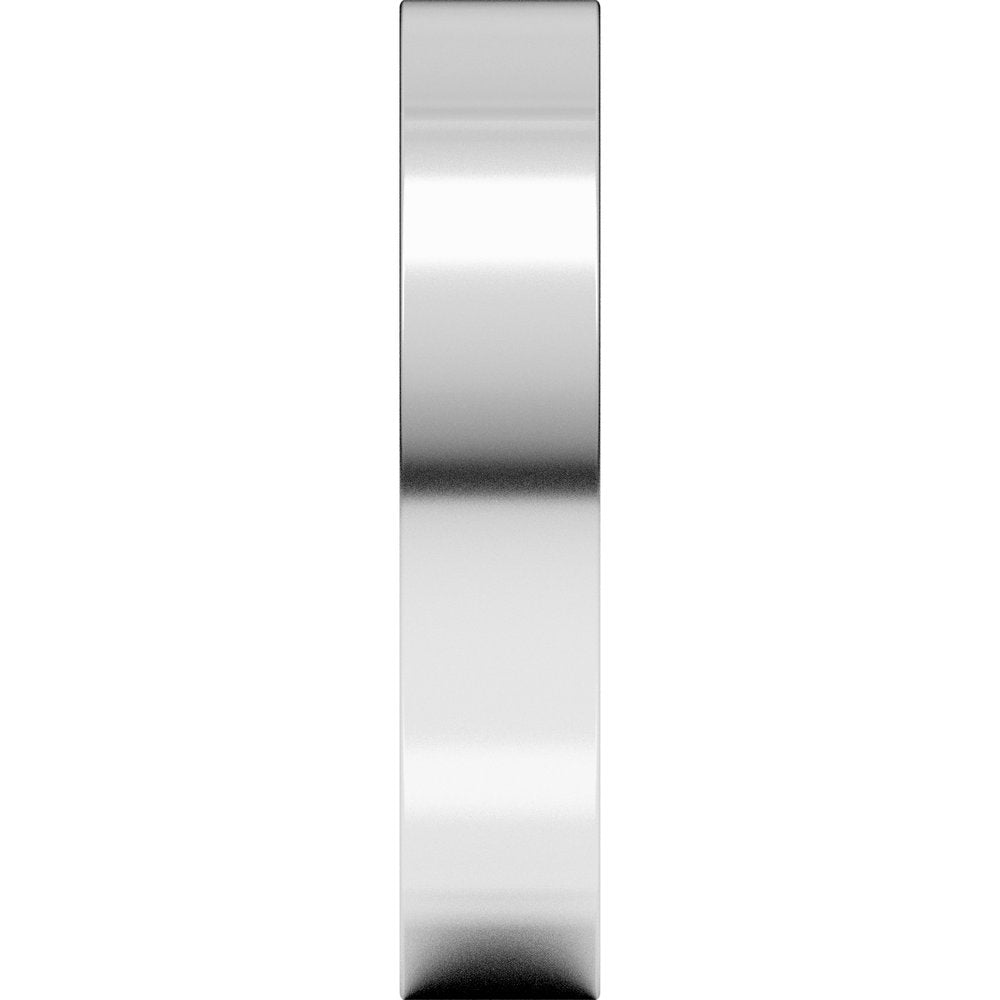 14K White 4 mm Square Comfort Fit Band