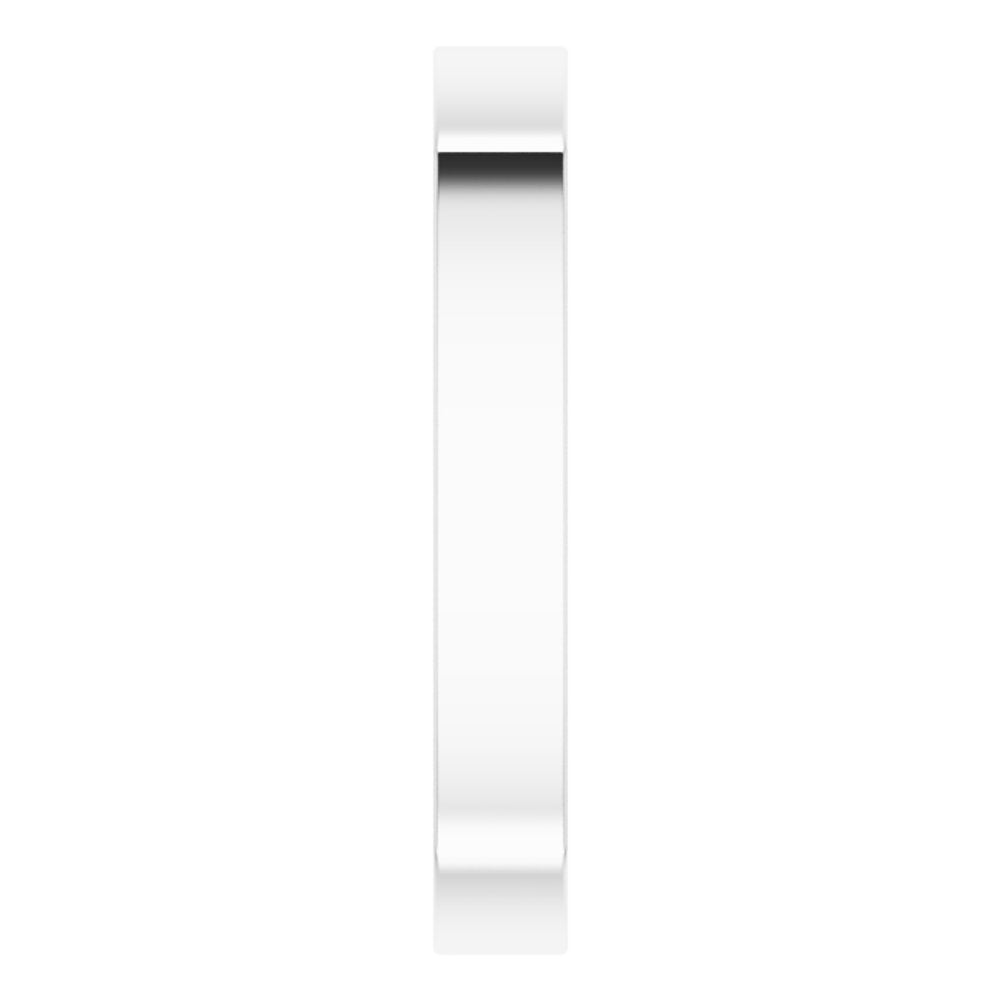 Platinum 3 mm Comfort-Fit Square Band Size 9.5