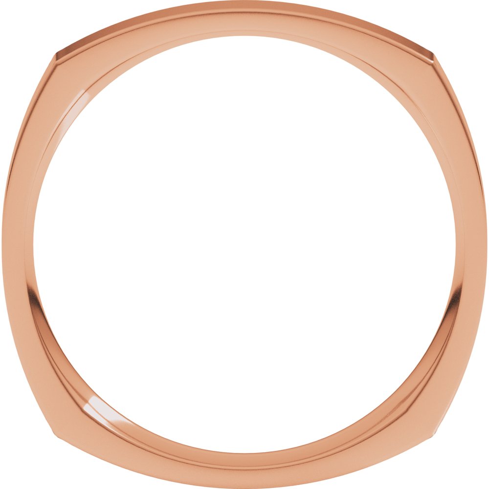 14K Rose 2.5 mm Comfort-Fit Square Band
