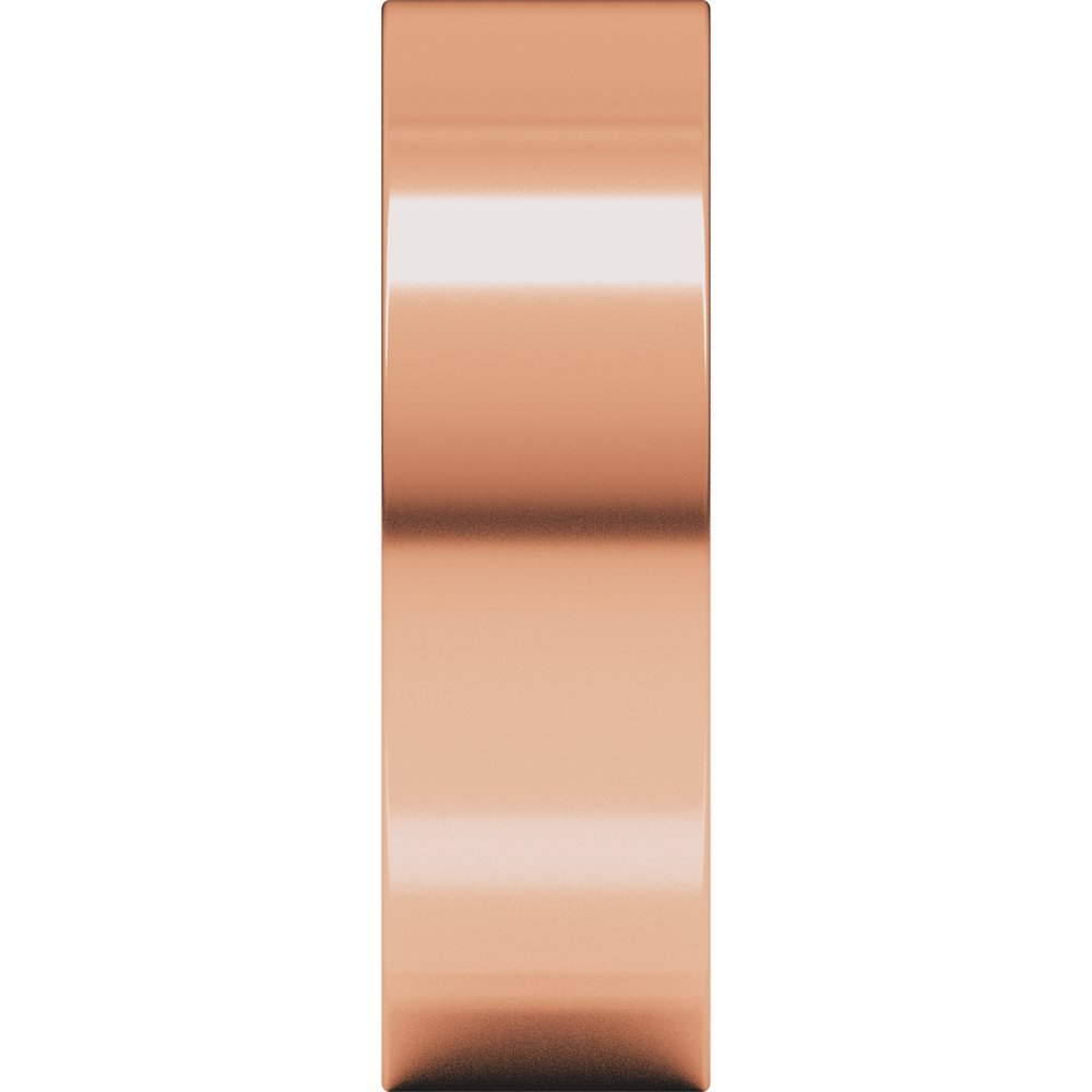 14K Rose 6 mm Comfort-Fit Square Band Size 9