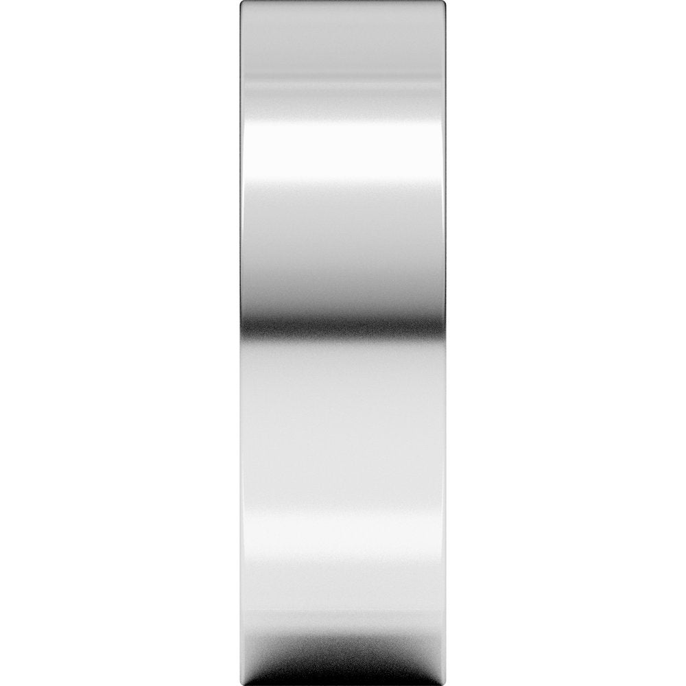 Sterling Silver 6 mm Square Comfort Fit Band Size 11