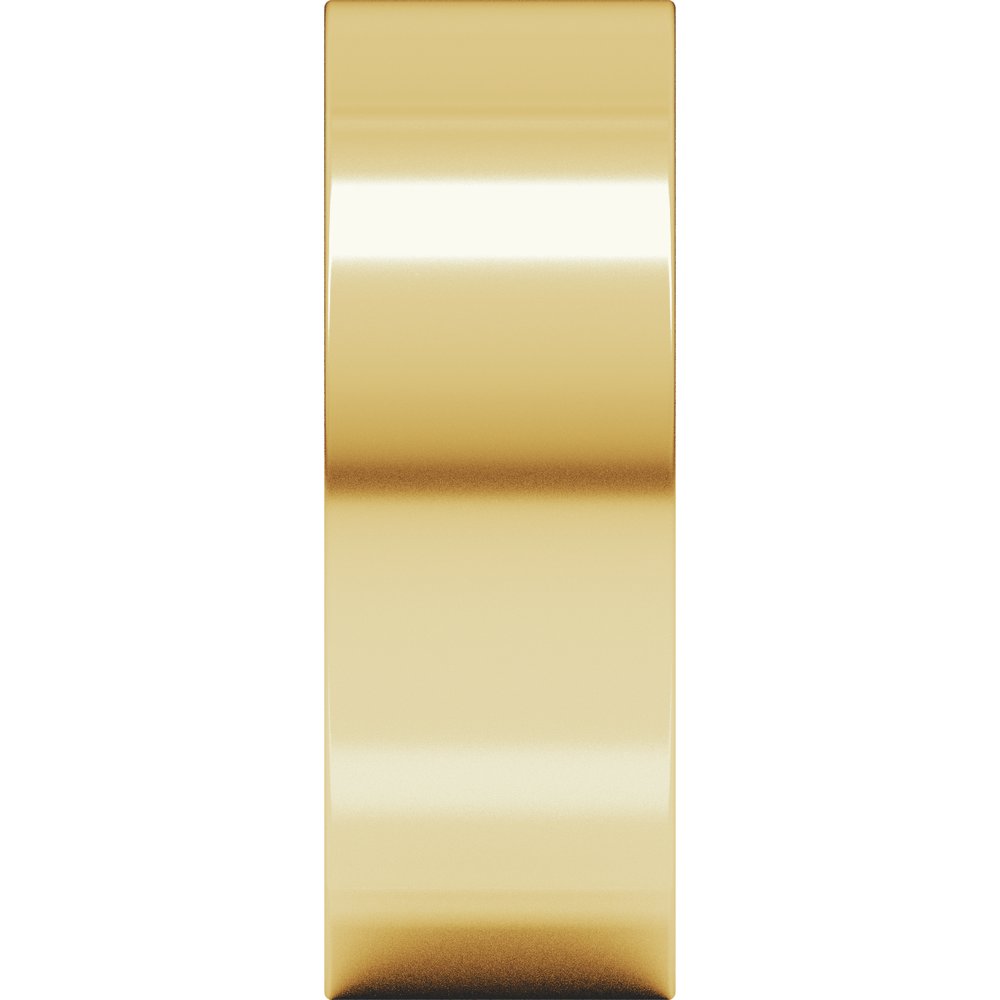 14K Yellow Gold 7 mm Comfort-Fit Square Band Size 6