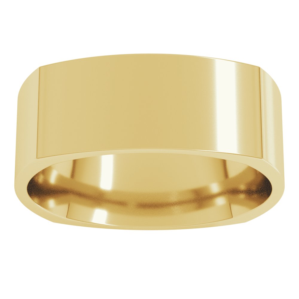 14K Yellow Gold 7 mm Comfort-Fit Square Band Size 6