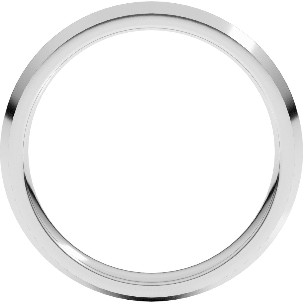 14K White 4 mm Knife Edge Comfort Fit Band Size 11