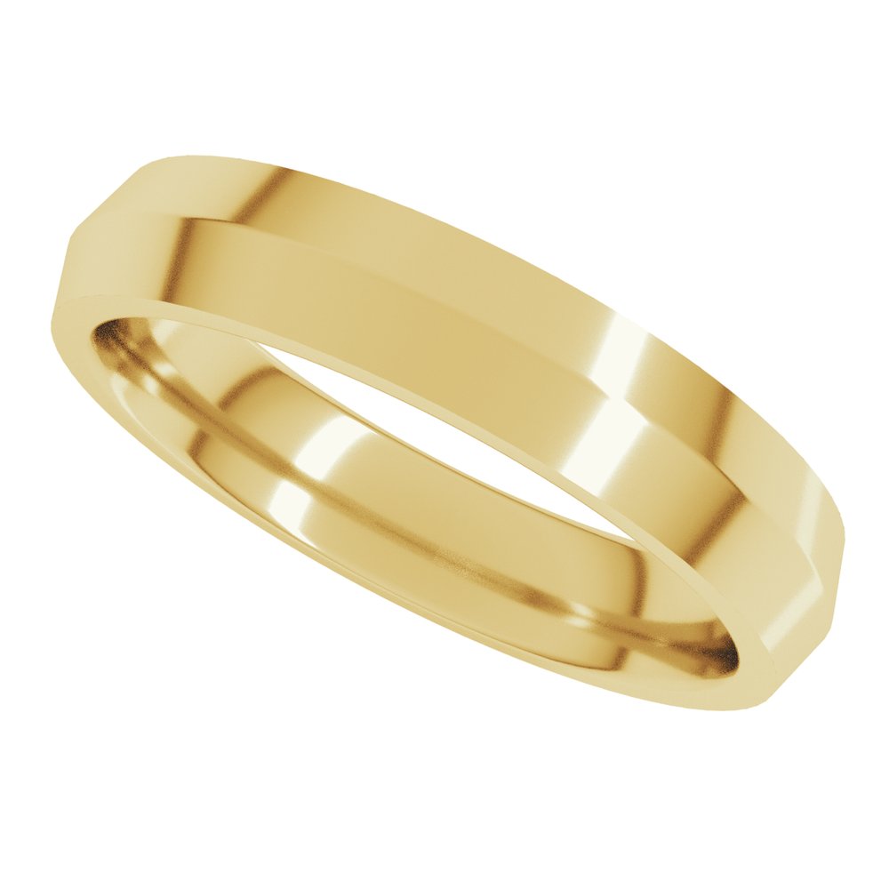 14K Yellow 4 mm Comfort-Fit Knife Band Size 11.5