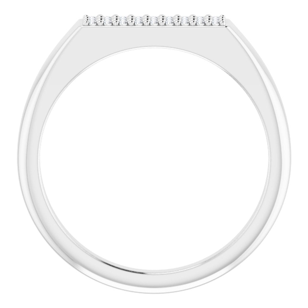 Sterling Silver 1/10 CTW Natural Diamond Ring
