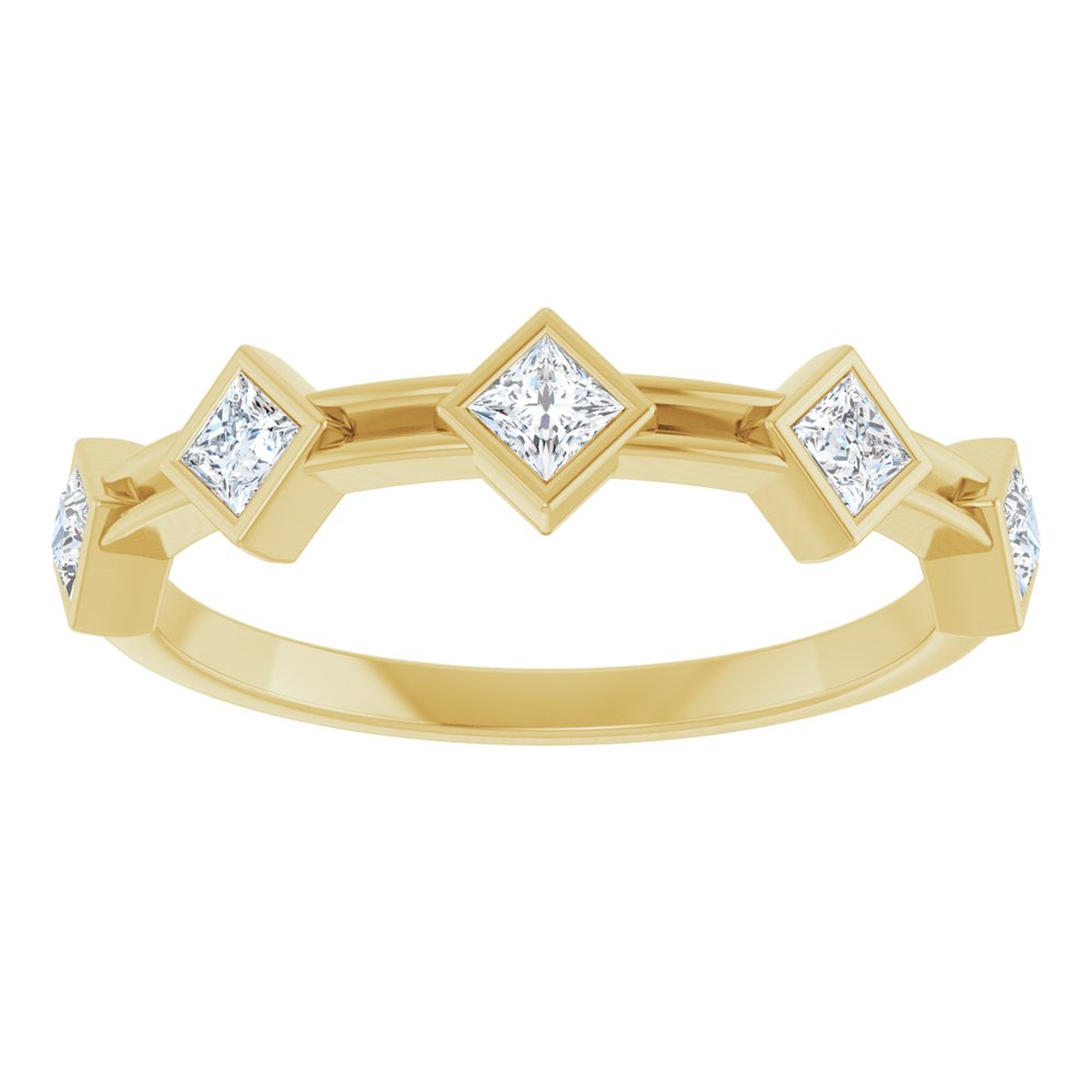 14K Yellow 1/3 CTW Lab-Grown Diamond Anniversary Band