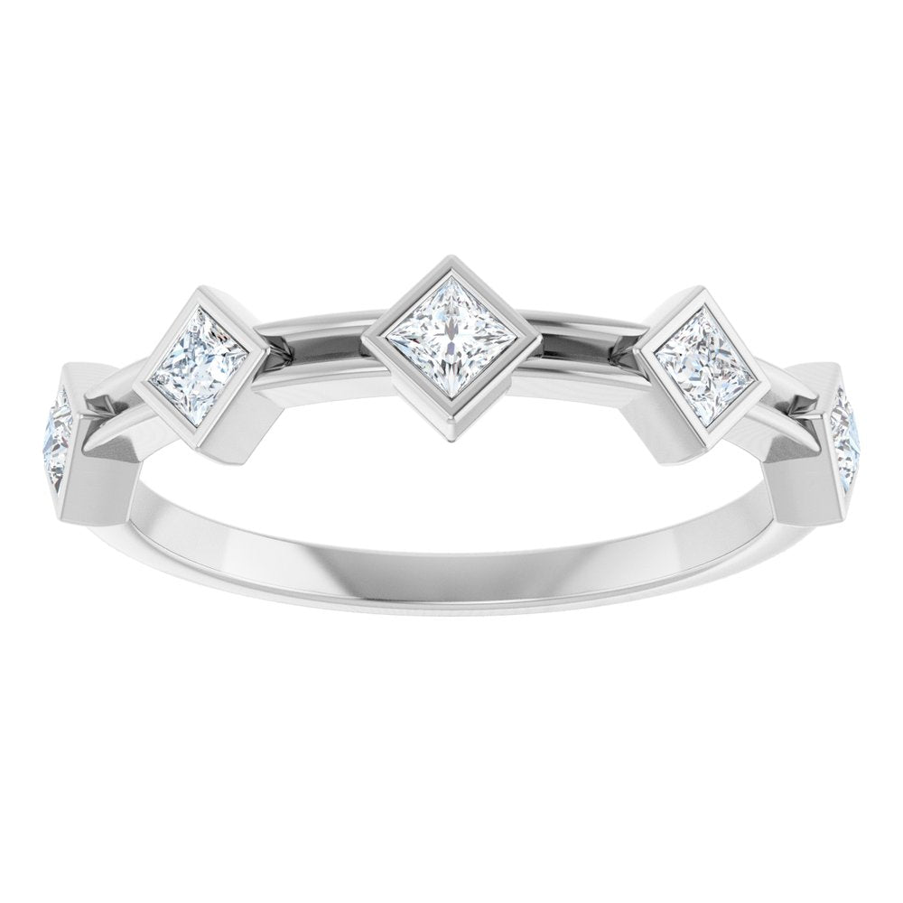 14K White 1/3 CTW Lab-Grown Diamond Anniversary Band