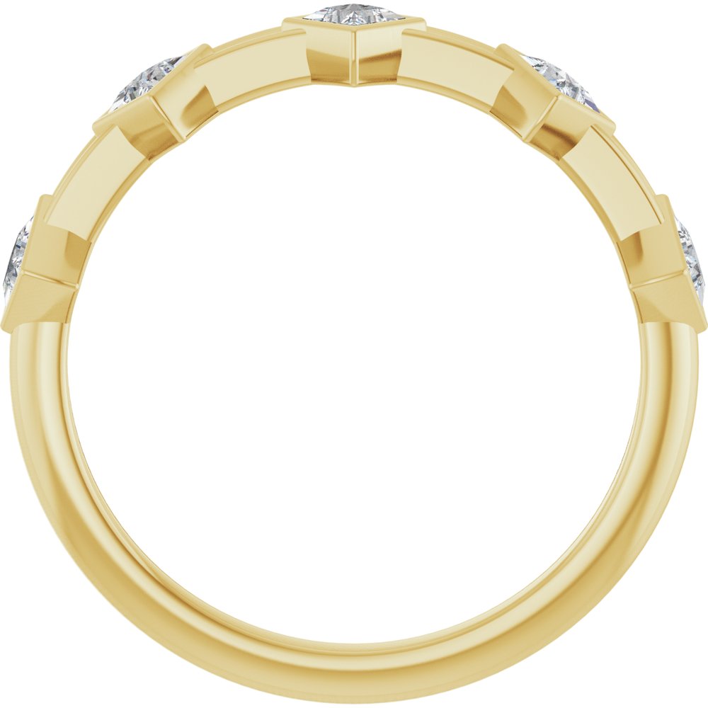 14K Yellow 1/3 CTW Lab-Grown Diamond Anniversary Band