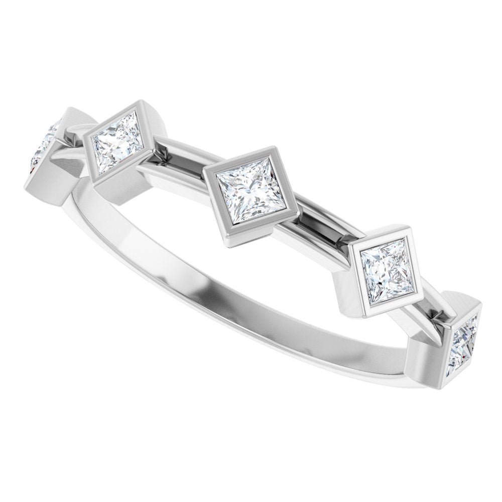 14K White 1/3 CTW Lab-Grown Diamond Anniversary Band