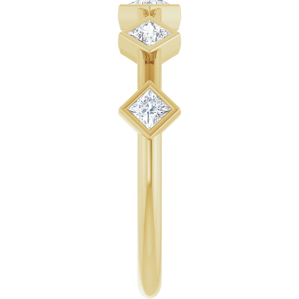 14K Yellow 1/3 CTW Lab-Grown Diamond Anniversary Band
