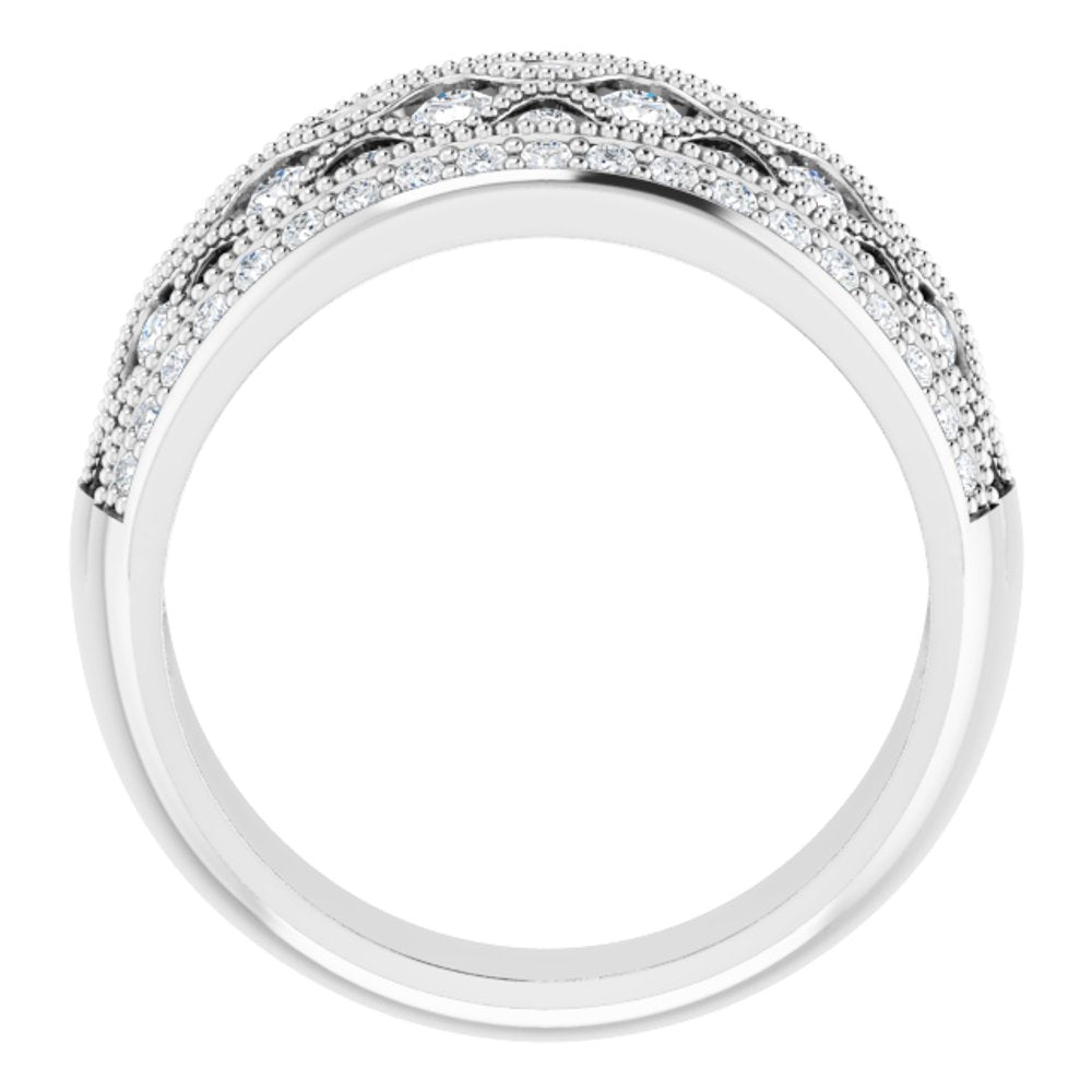 14K White Gold 1 CTW Natural Diamond Ring