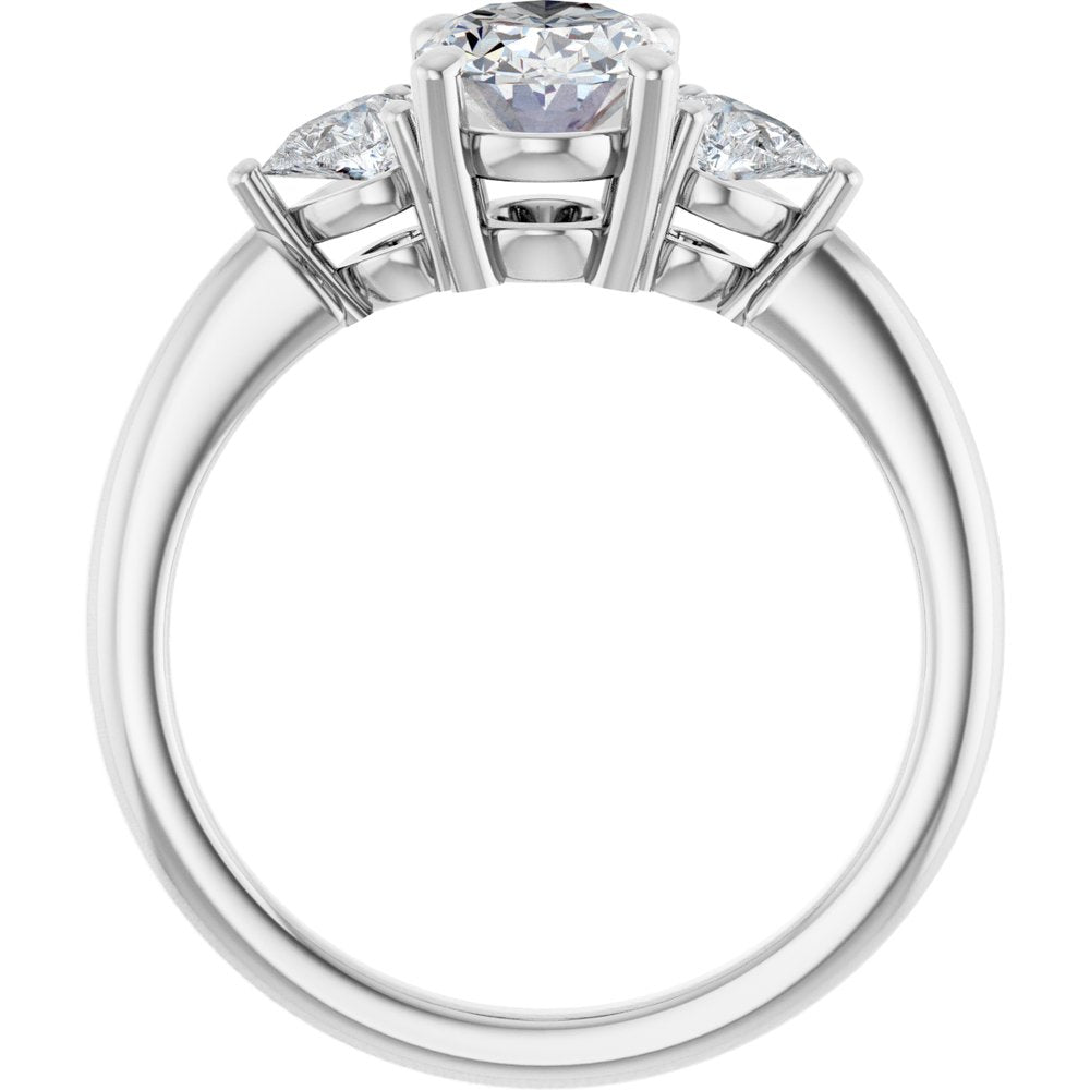14K White Gold 1 1/4 CTW Lab-Grown Diamond Engagement Ring