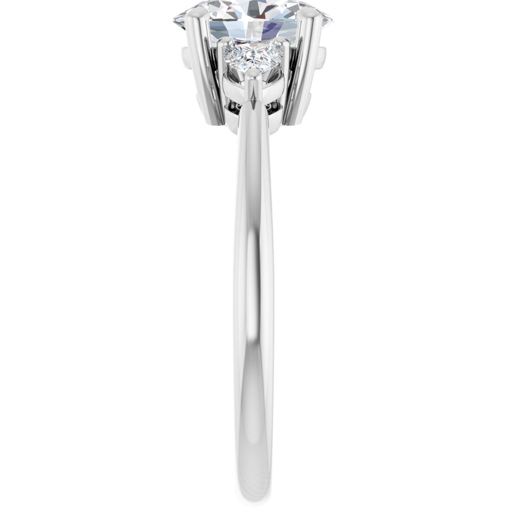 14K White Gold 1 1/4 CTW Lab-Grown Diamond Engagement Ring