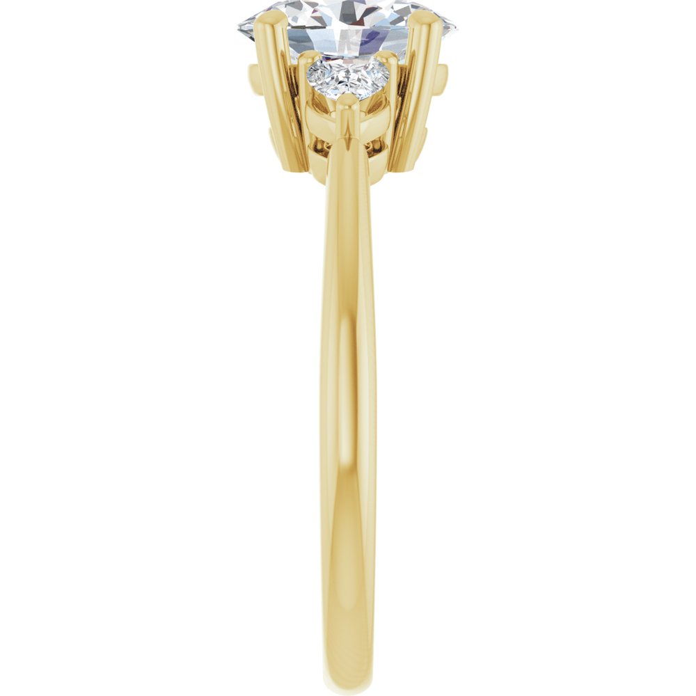 14K Yellow Gold 1 1/4 CTW Lab-Grown Diamond Engagement Ring