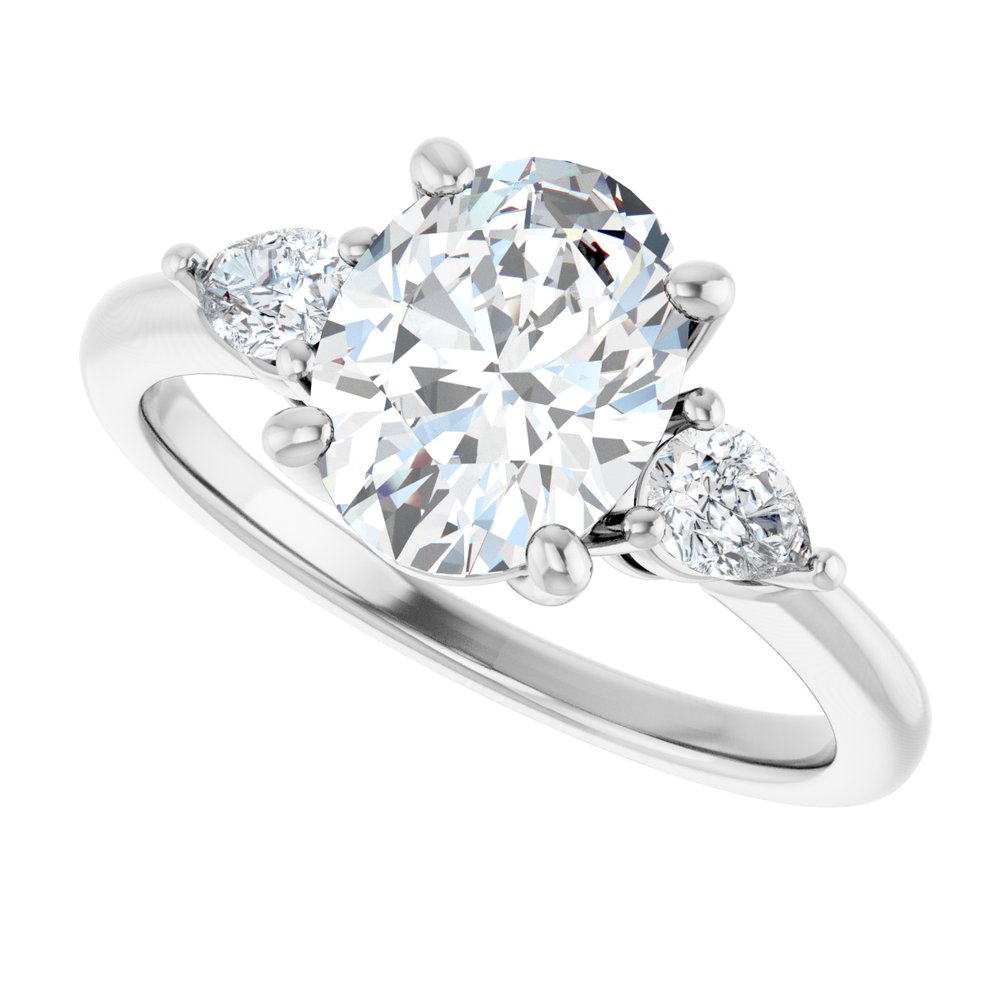 14K White Gold 1 3/4 CTW Lab-Grown Diamond Engagement Ring