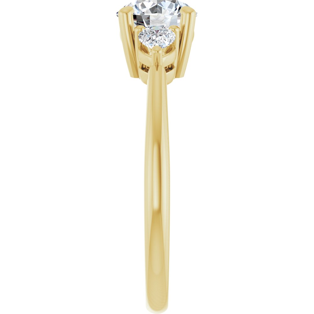 14K Yellow Gold 1 1/4 CTW Lab-Grown Diamond Engagement Ring