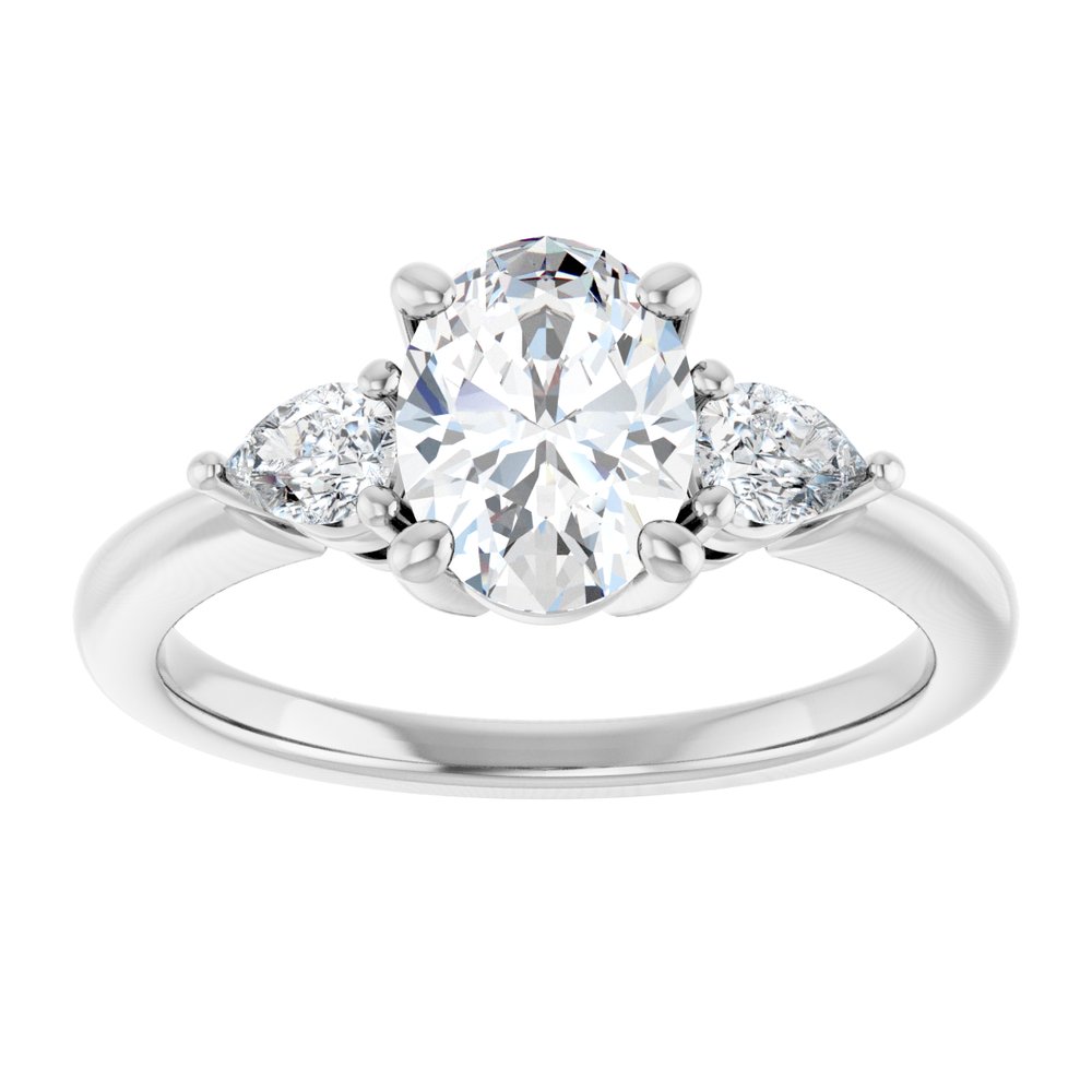 14K White Gold 1 1/4 CTW Lab-Grown Diamond Engagement Ring