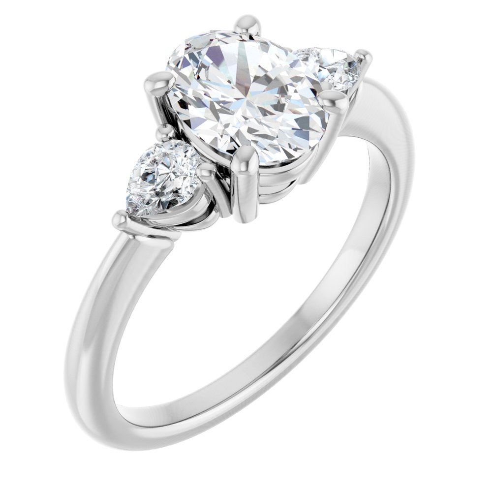 14K White Gold 1 1/4 CTW Lab-Grown Diamond Engagement Ring