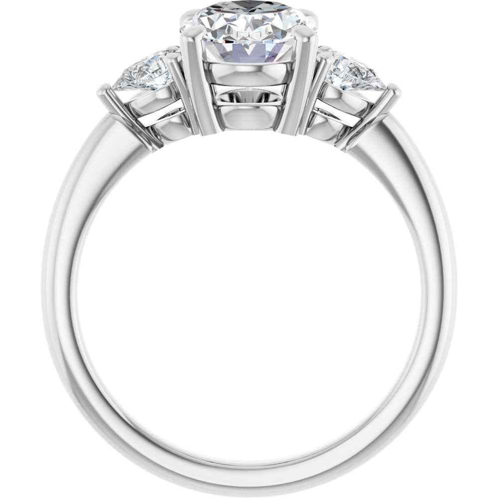 14K White Gold 1 3/4 CTW Lab-Grown Diamond Engagement Ring