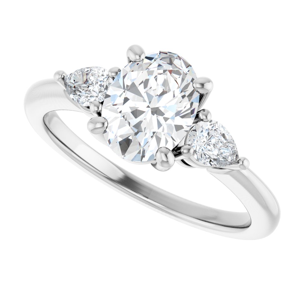 14K White Gold 1 1/4 CTW Lab-Grown Diamond Engagement Ring