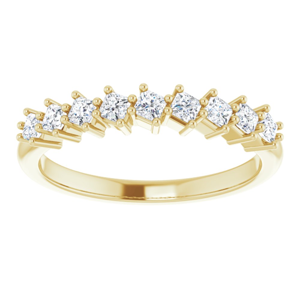 10K Yellow Gold 1/2 CTW Lab-Grown Diamond Anniversary Band