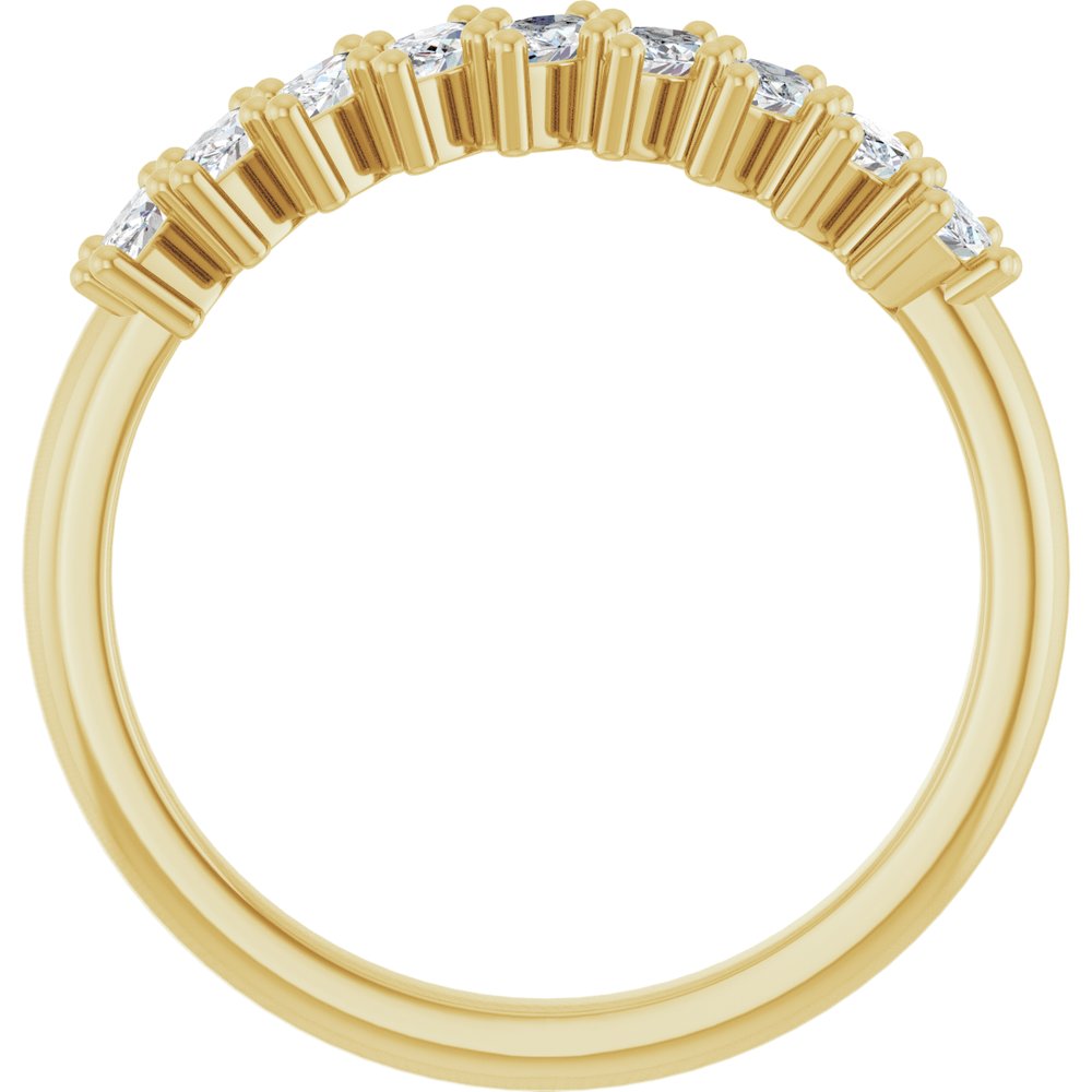14K Yellow Gold 1/2 CTW Lab-Grown Diamond Anniversary Band