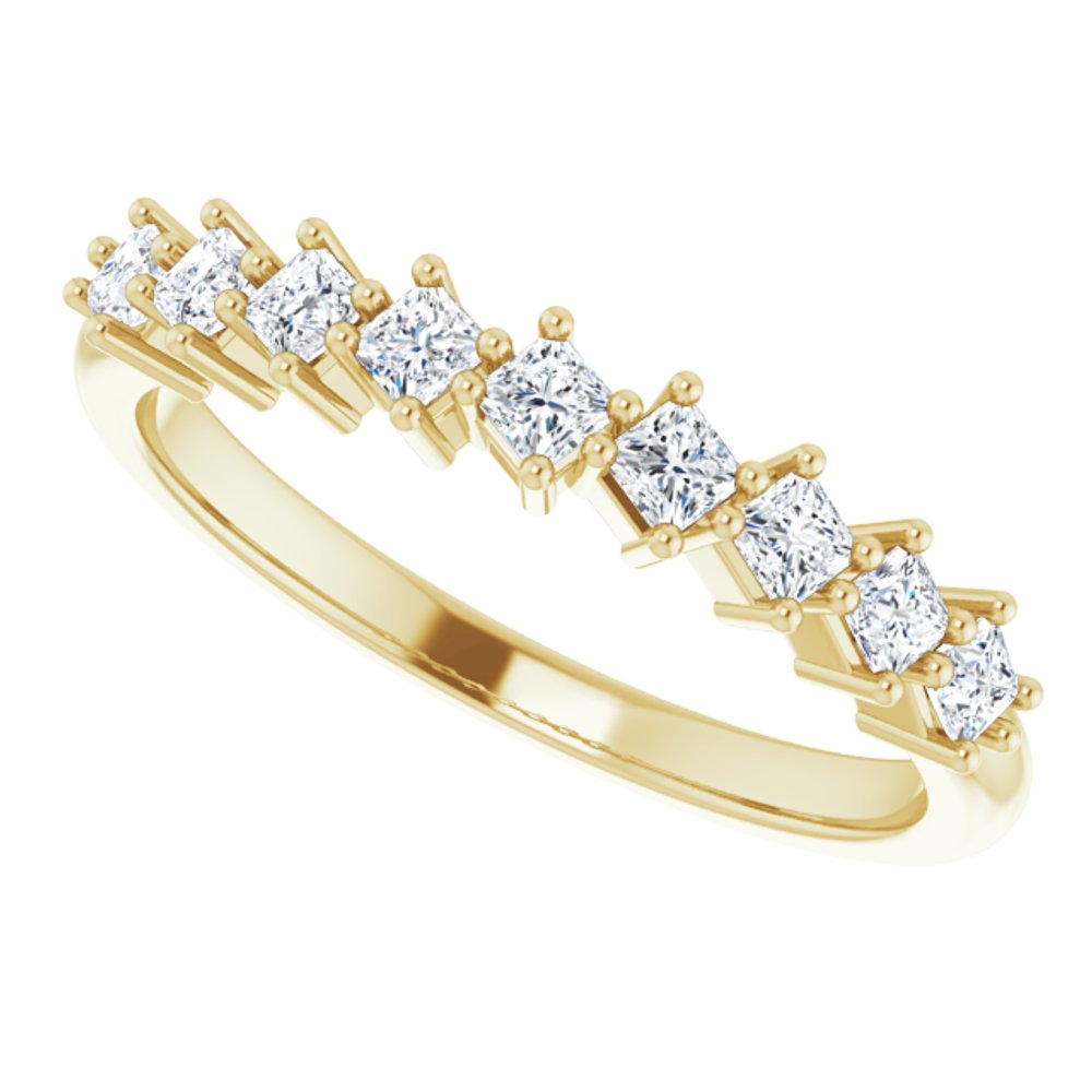 10K Yellow Gold 1/2 CTW Lab-Grown Diamond Anniversary Band