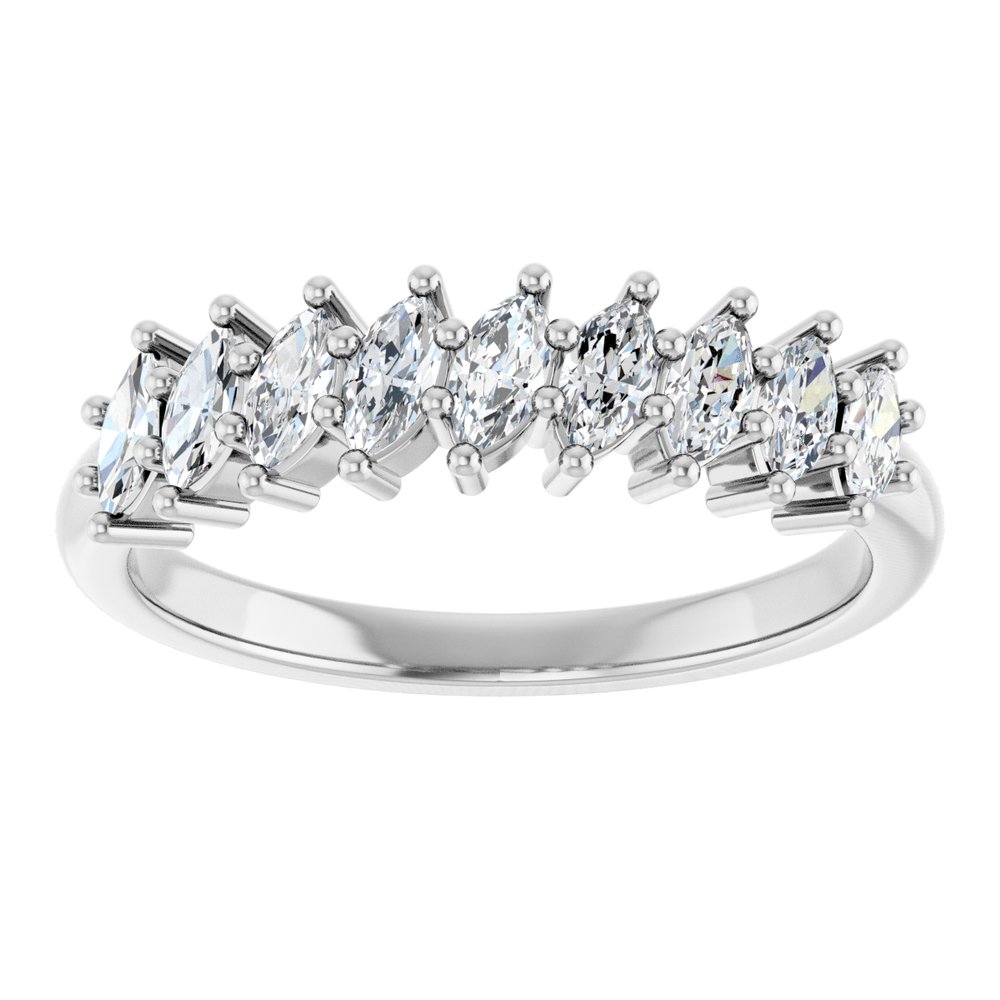 14K White Gold 1/2 CTW Lab-Grown Diamond Anniversary Band