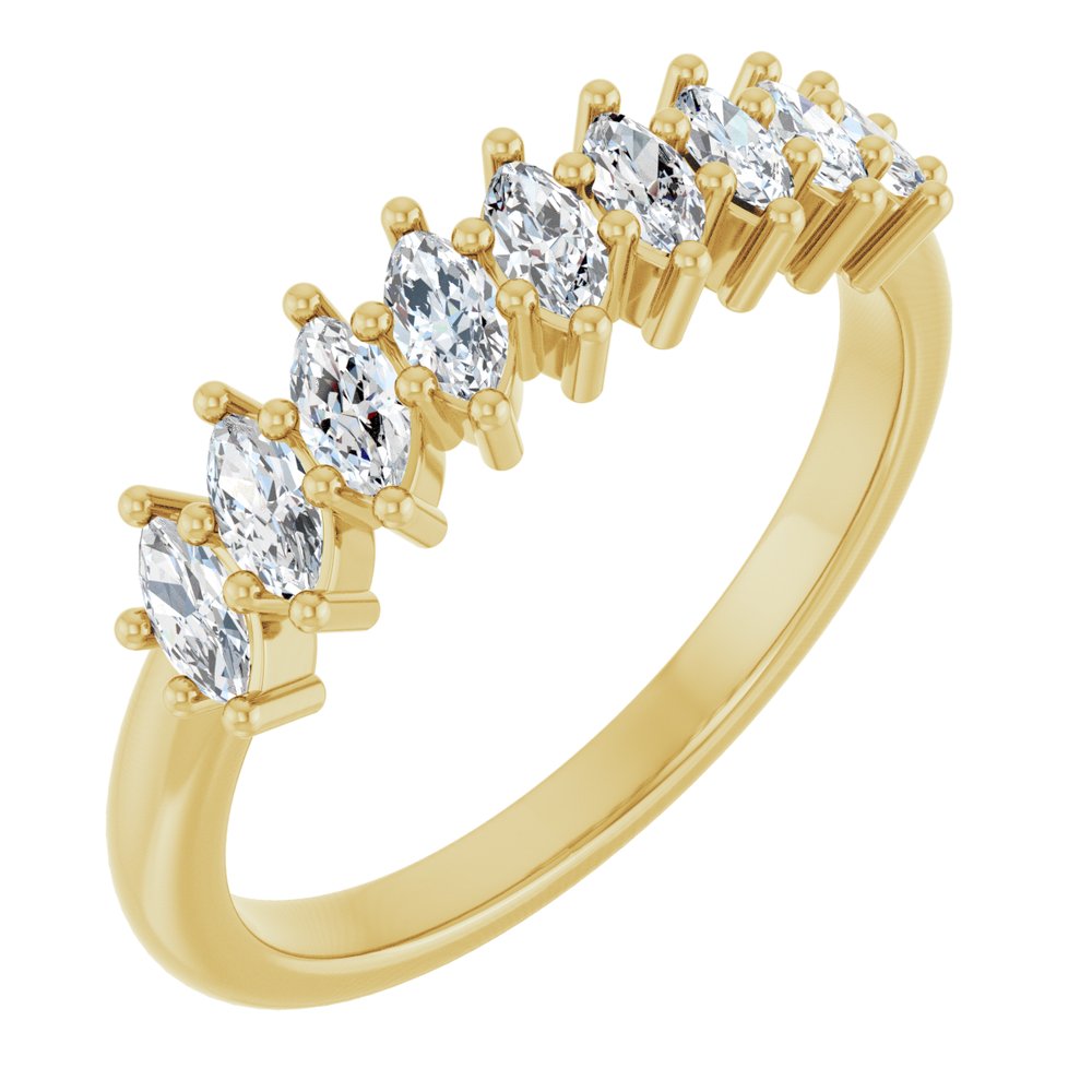 14K Yellow Gold 1/2 CTW Lab-Grown Diamond Anniversary Band